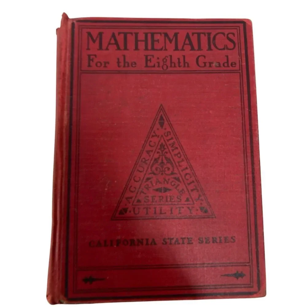 3  Children's Math Books The Triangle Arithmetics Grade‎ 5 & 6 & 8 Math CA State